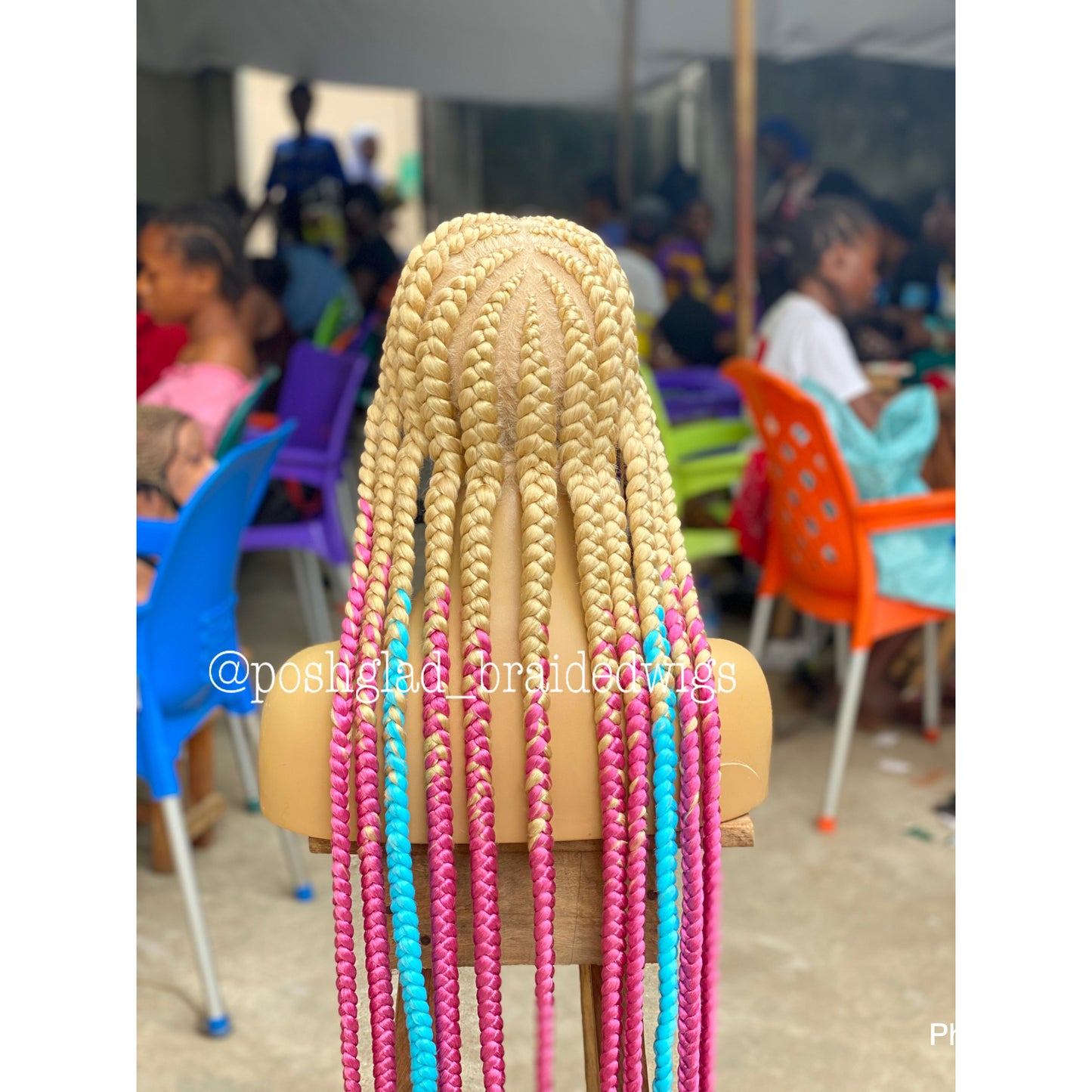 Pop Smoke Wig "Blond Ombre Color" Full Lace