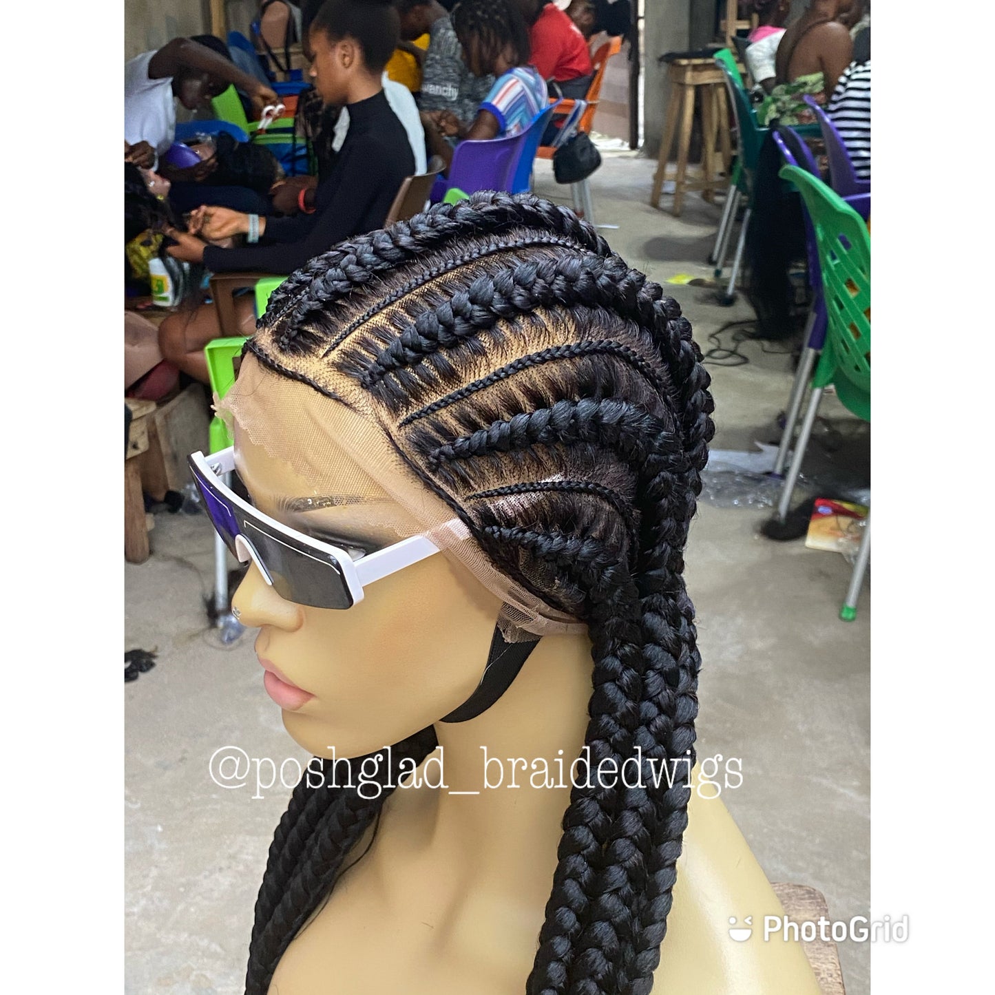 Feed In Braids To The Back - Amalia