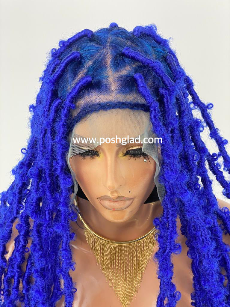 Distressed Butterfly Faux Locs Wig - Tessy