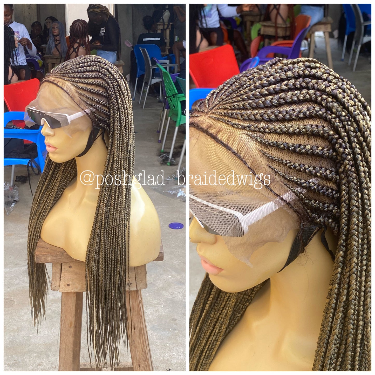 Cornrow Braid Wig - 13x6 Deep Frontal - Bonnie