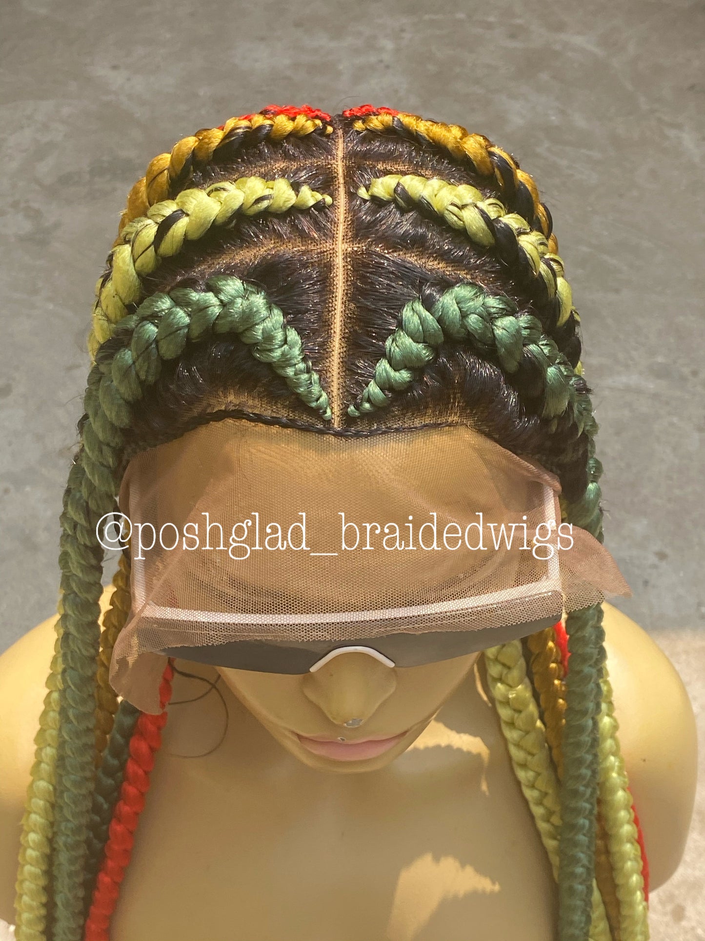 Pop Smoke Wig "Swiss Full Lace" Mixed Colors