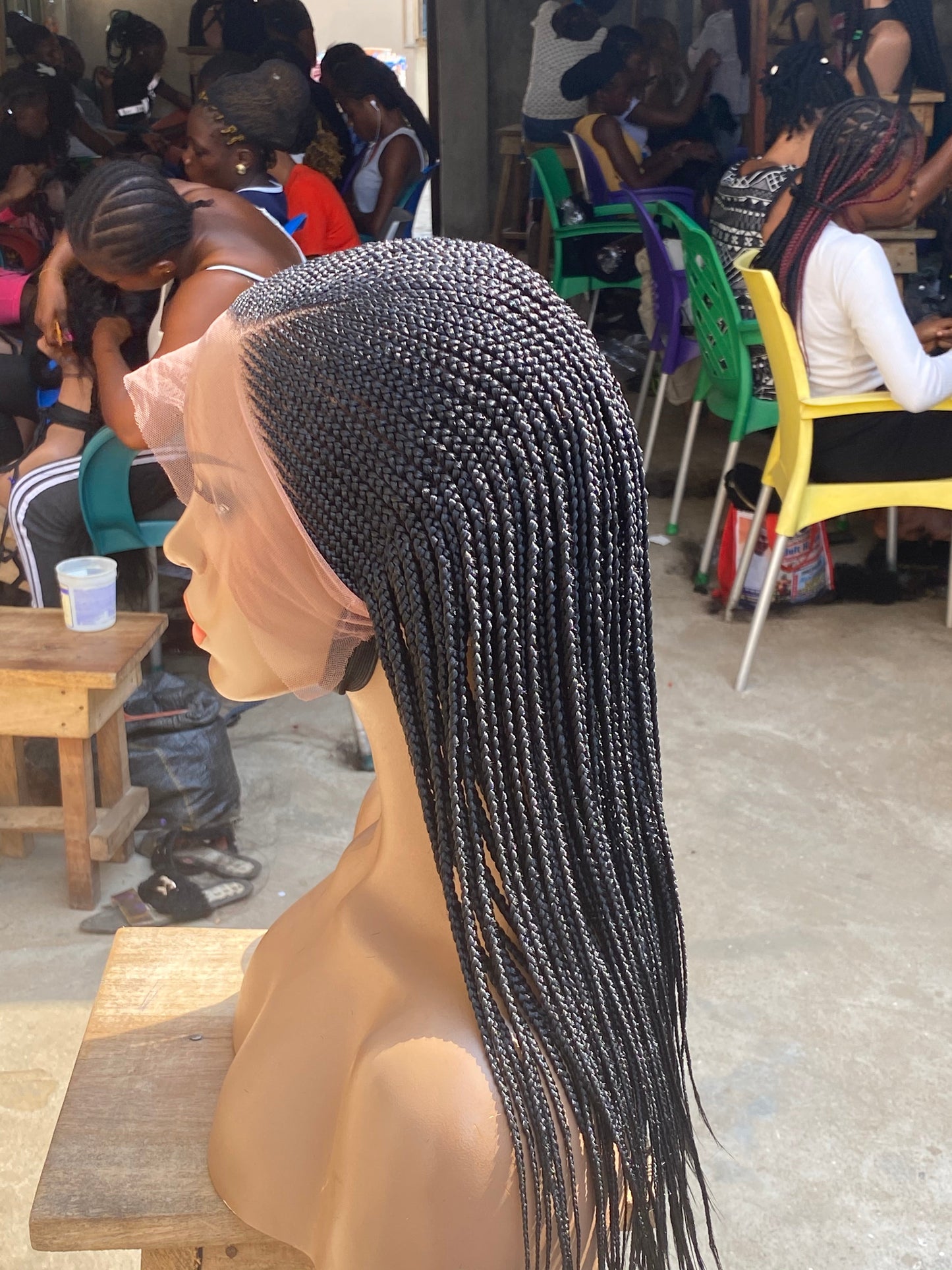 Cornrow Braid Wig - Full Lace Side Part - Candy