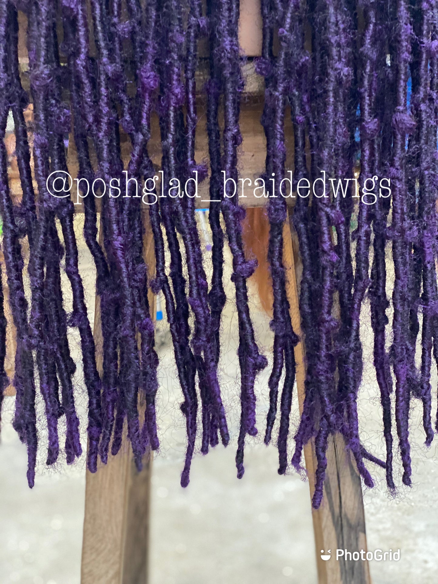 Destress Locs - Full Lace Purple Color - Makeba