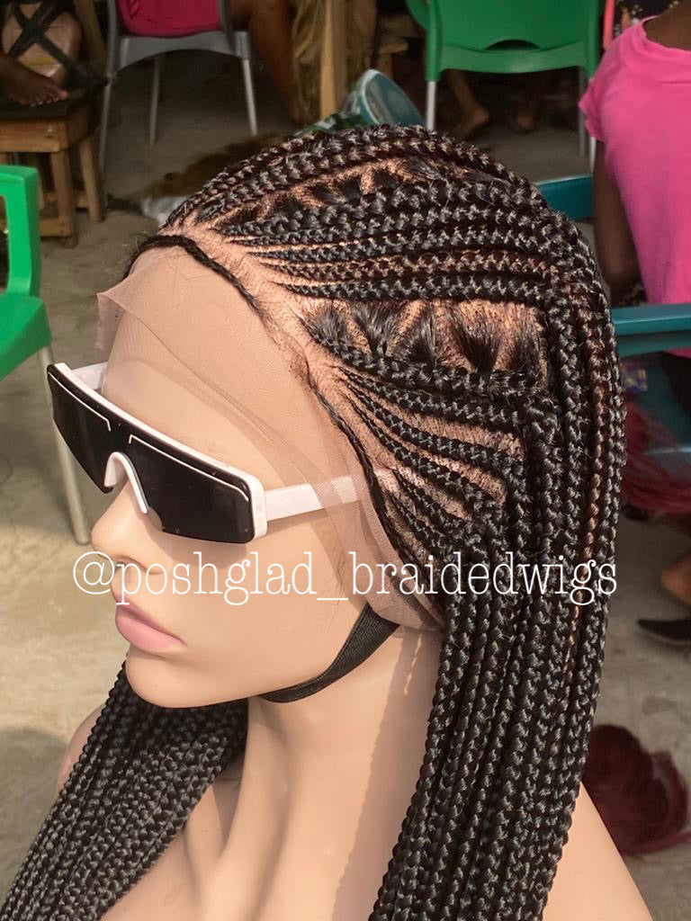 Cornrow Braid Wig - Full Lace - Abimbola