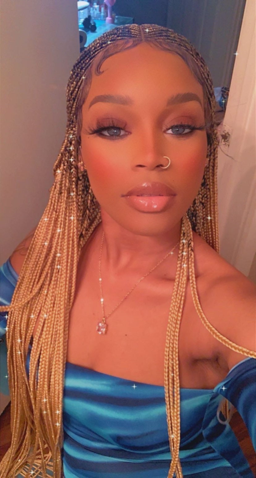 Cornrow Braid Wig - 13x6 Lace Frontal - Laraba