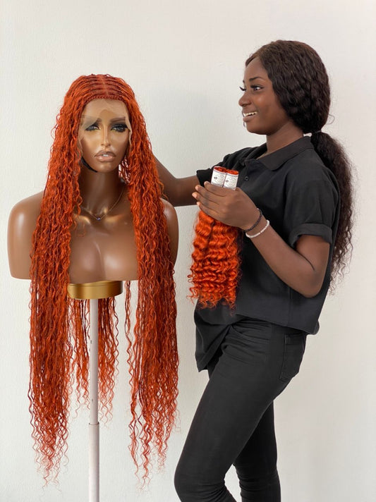 Bohemian Knotless - TARA COPPER RED (100% Human Hair)