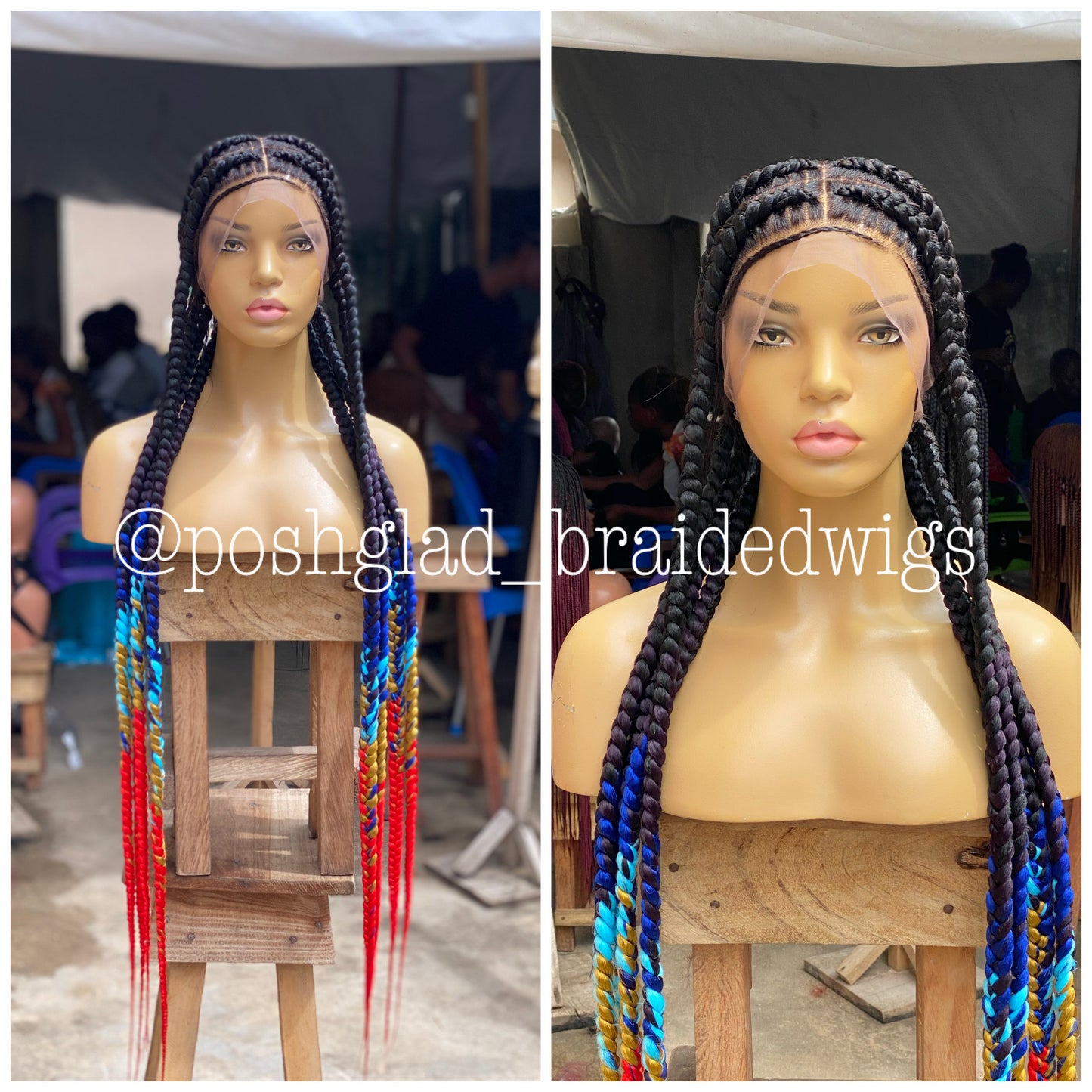 Pop Smoke Wig "Black Ombre" Full Lace - Dora