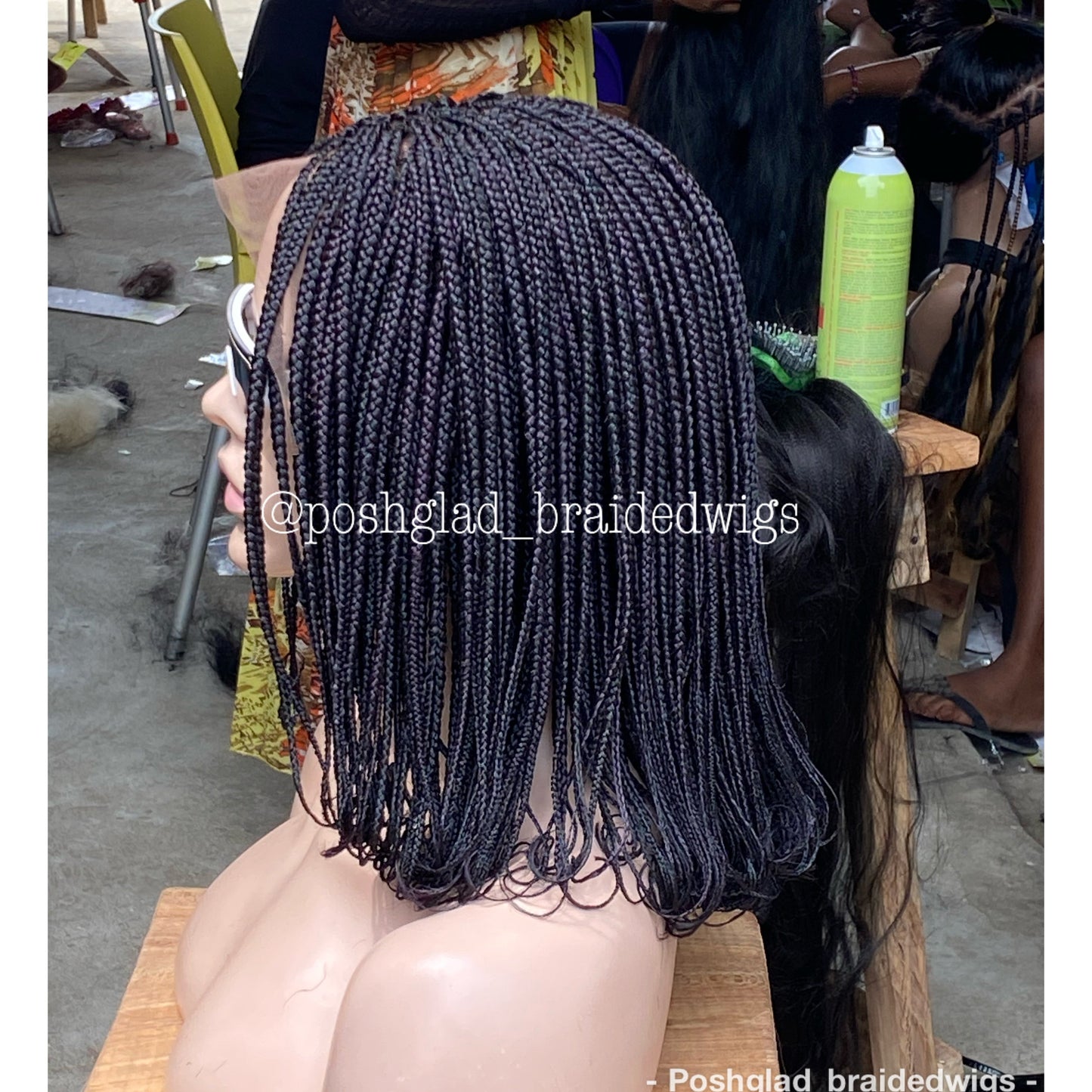 Bob Braid Wig - 13x4 Lace Frontal - Kadijah