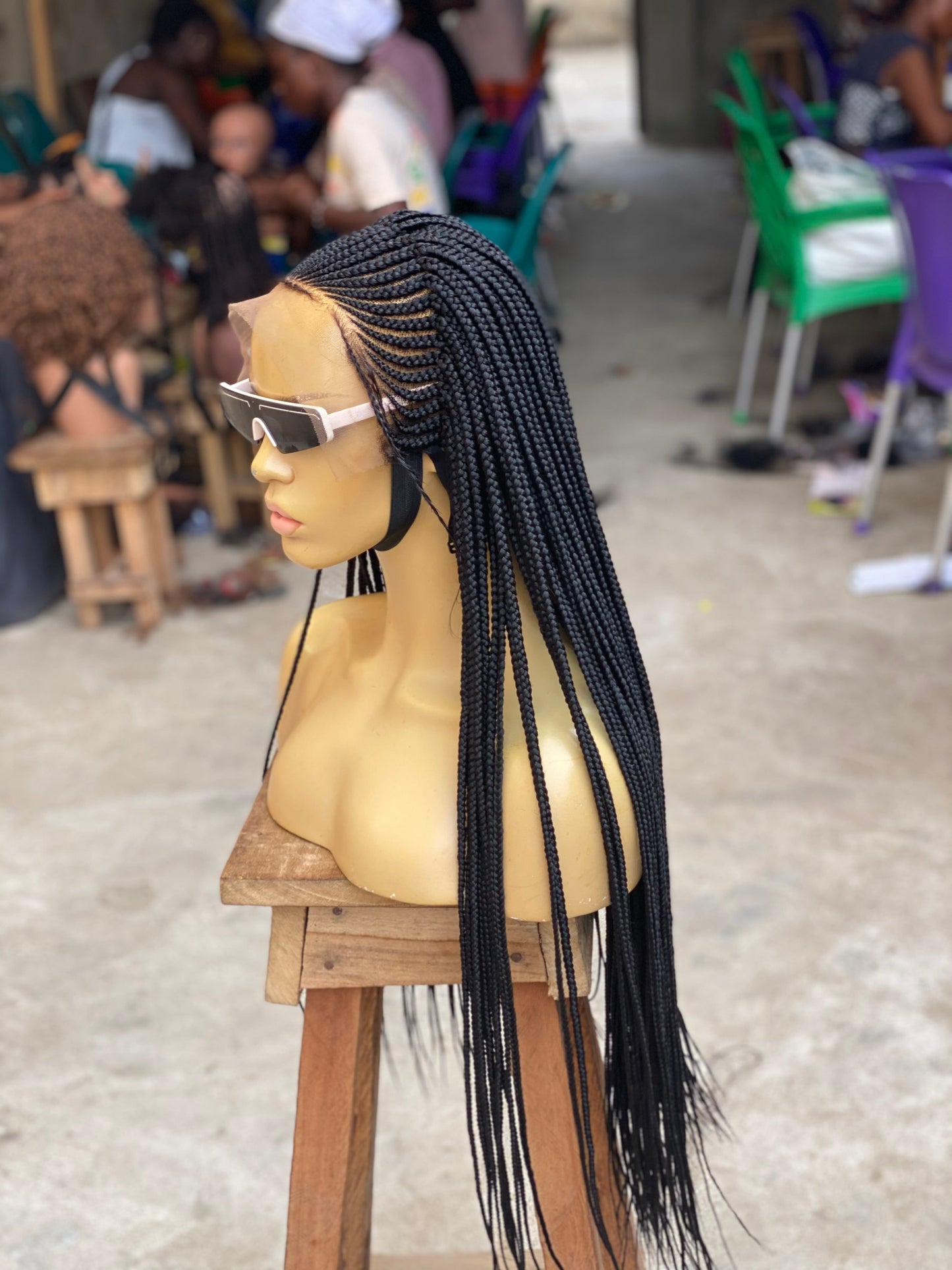 Cornrow Braid Wig - 13x6 Lace Frontal - Laraba