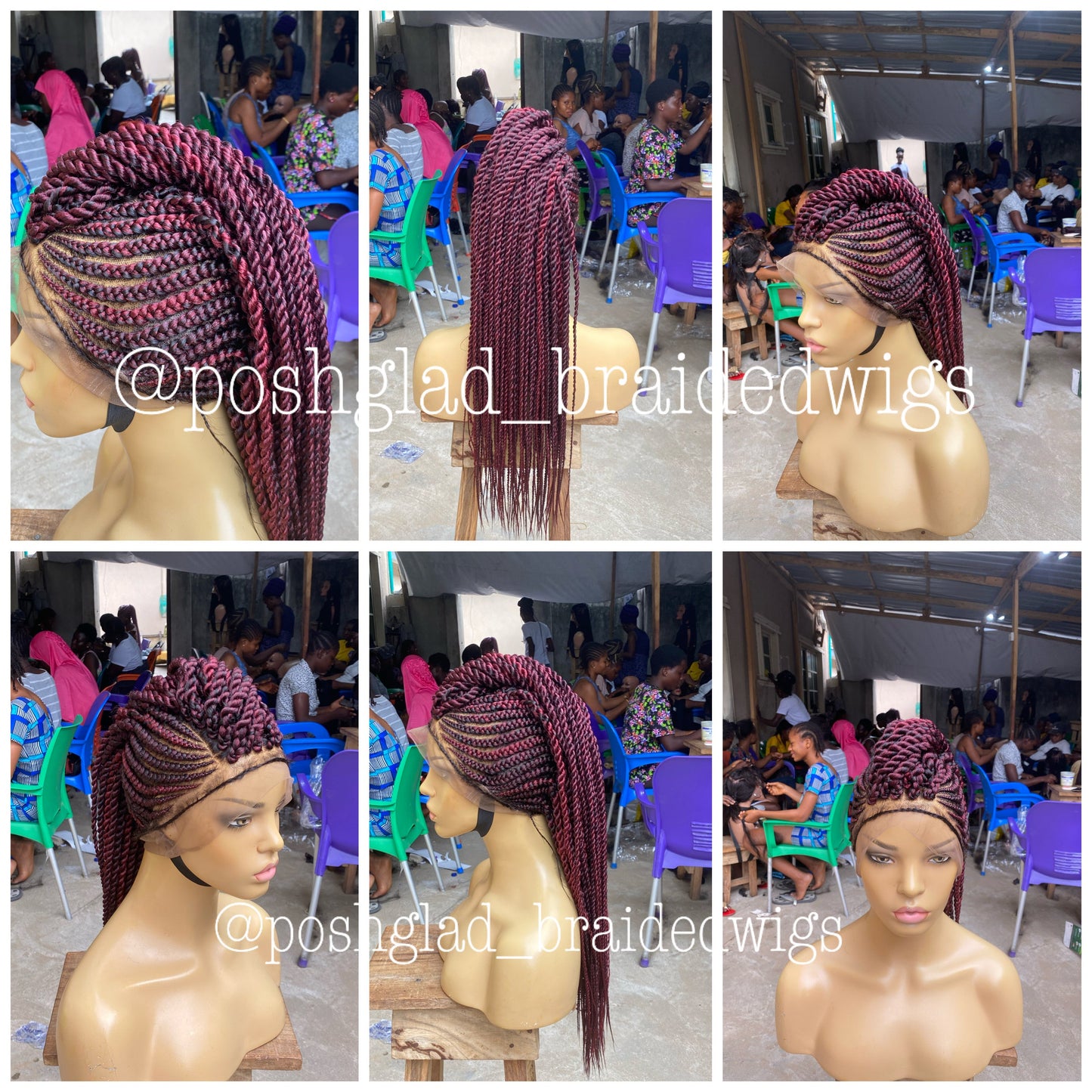 Cornrow Braid Wig - Full Lace - Tega