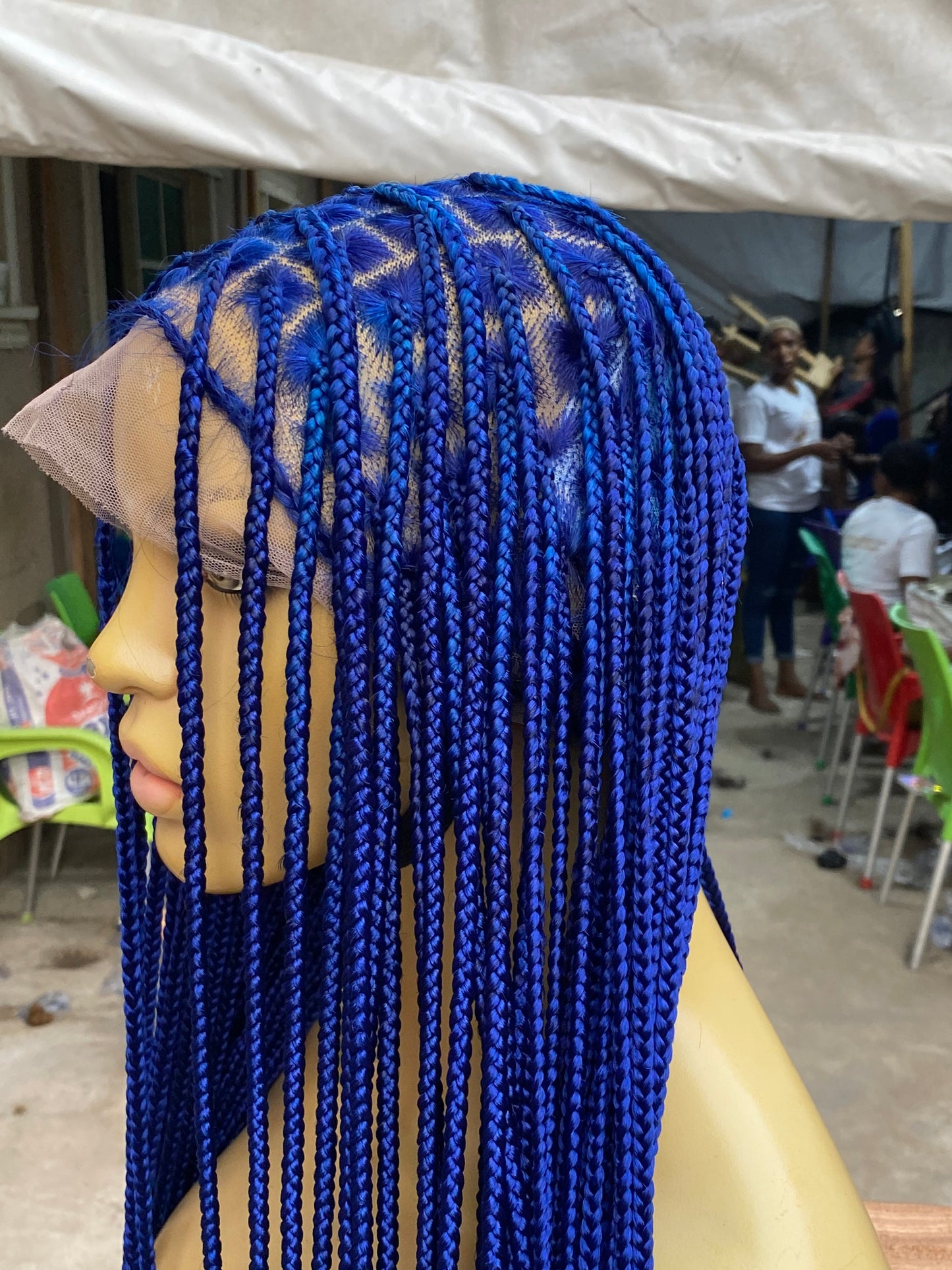 Shade knotless (PREMIUM BLUE) cost extra $50 for calf length