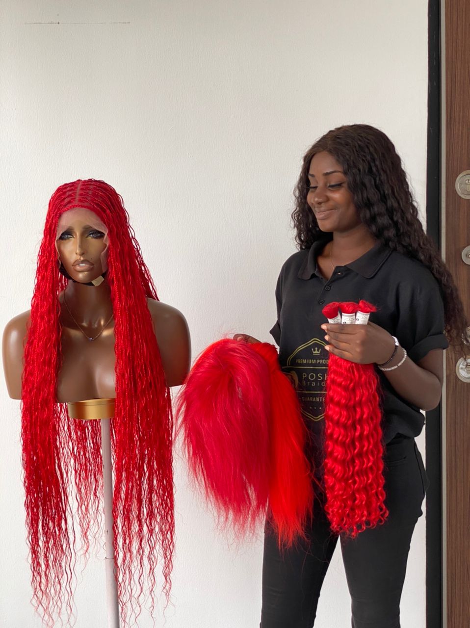 Bohemian Knotless - TARA RED (100% Human Hair)