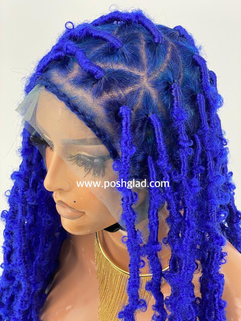 Distressed Butterfly Faux Locs Wig - Tessy