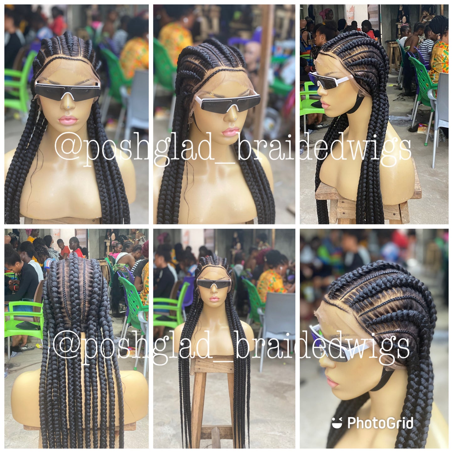 Feed In Braids To The Back - Amalia