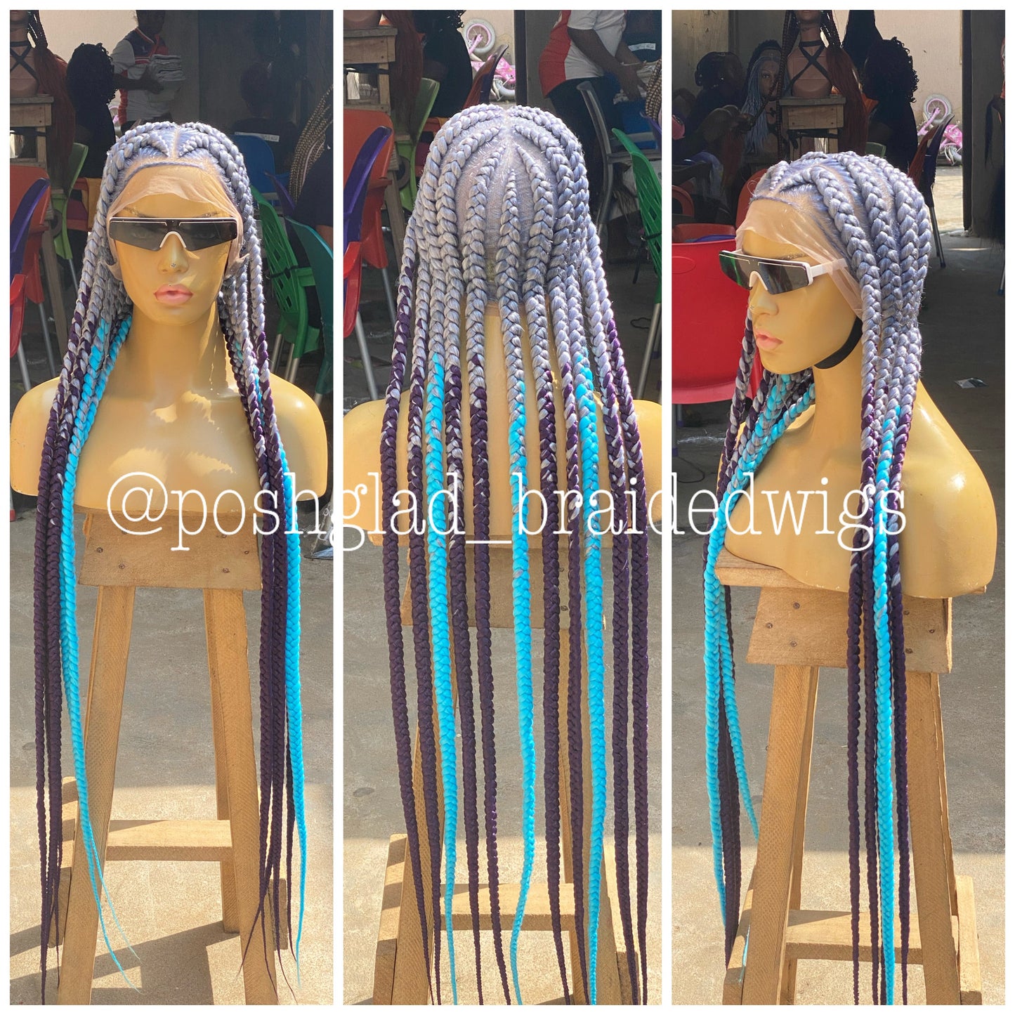 Pop Smoke Wig "Gray Color" Full Lace