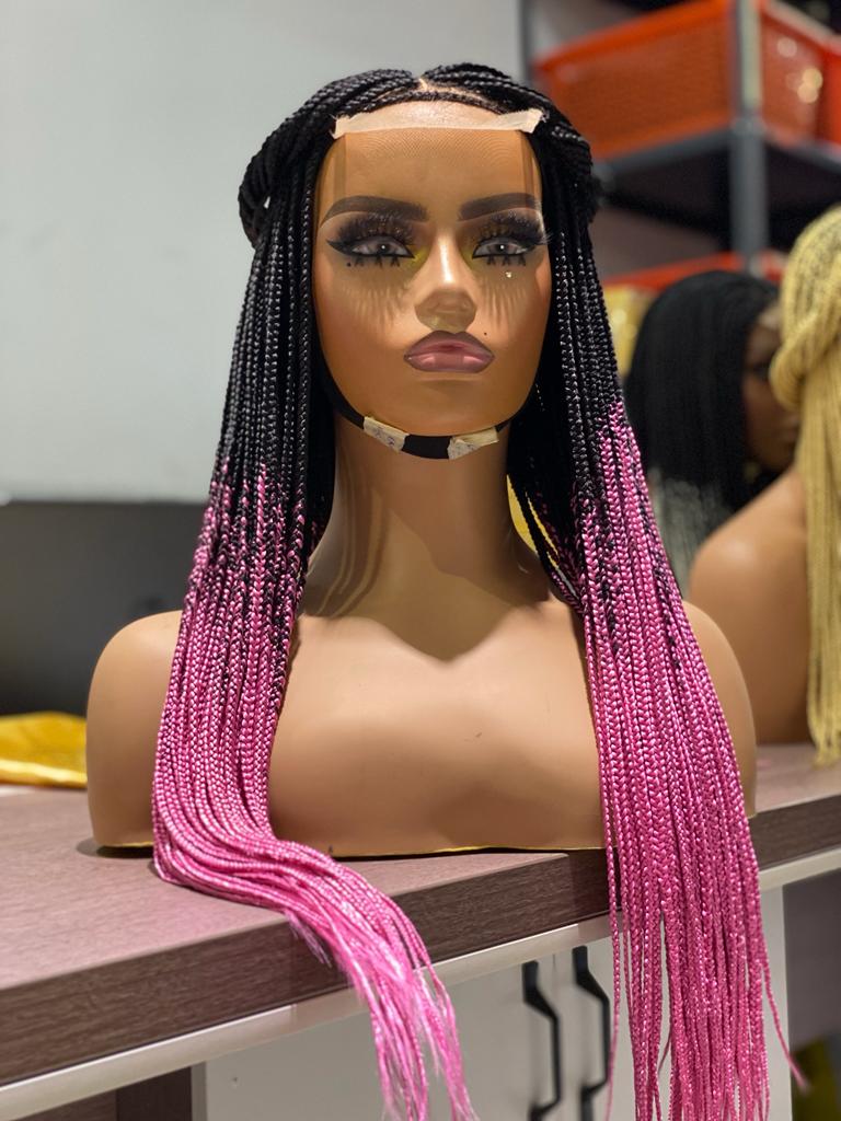 Closure Box Braid Wig (Ready To Ship) - Ife