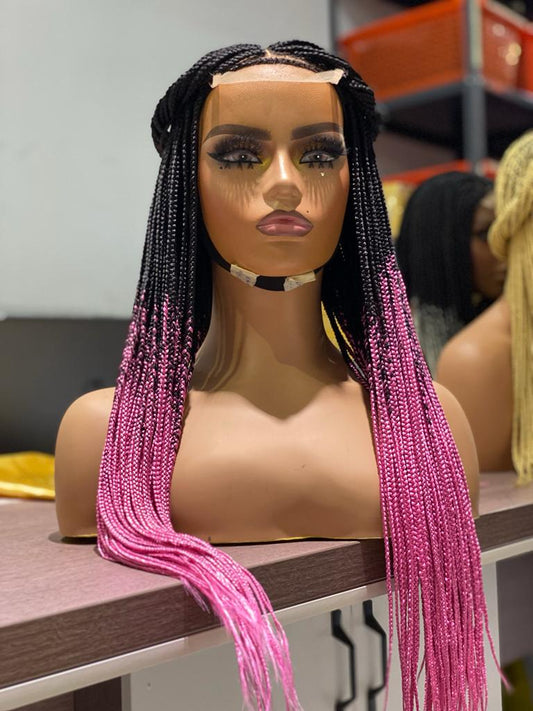 Closure Box Braid Wig (Ready To Ship) - Ife