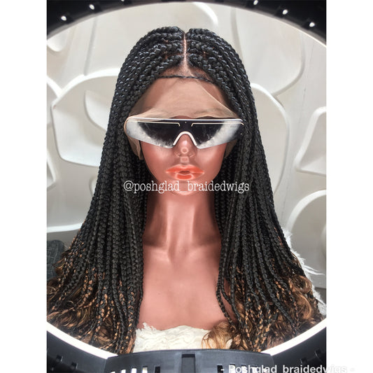 Goddess Box Braid Wig With Curly Tips - Lorensa