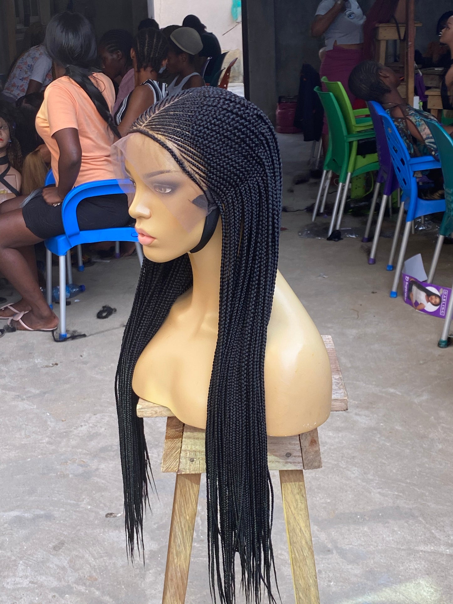 Cornrow Braid Wig - 13x6 Lace Frontal - Laraba