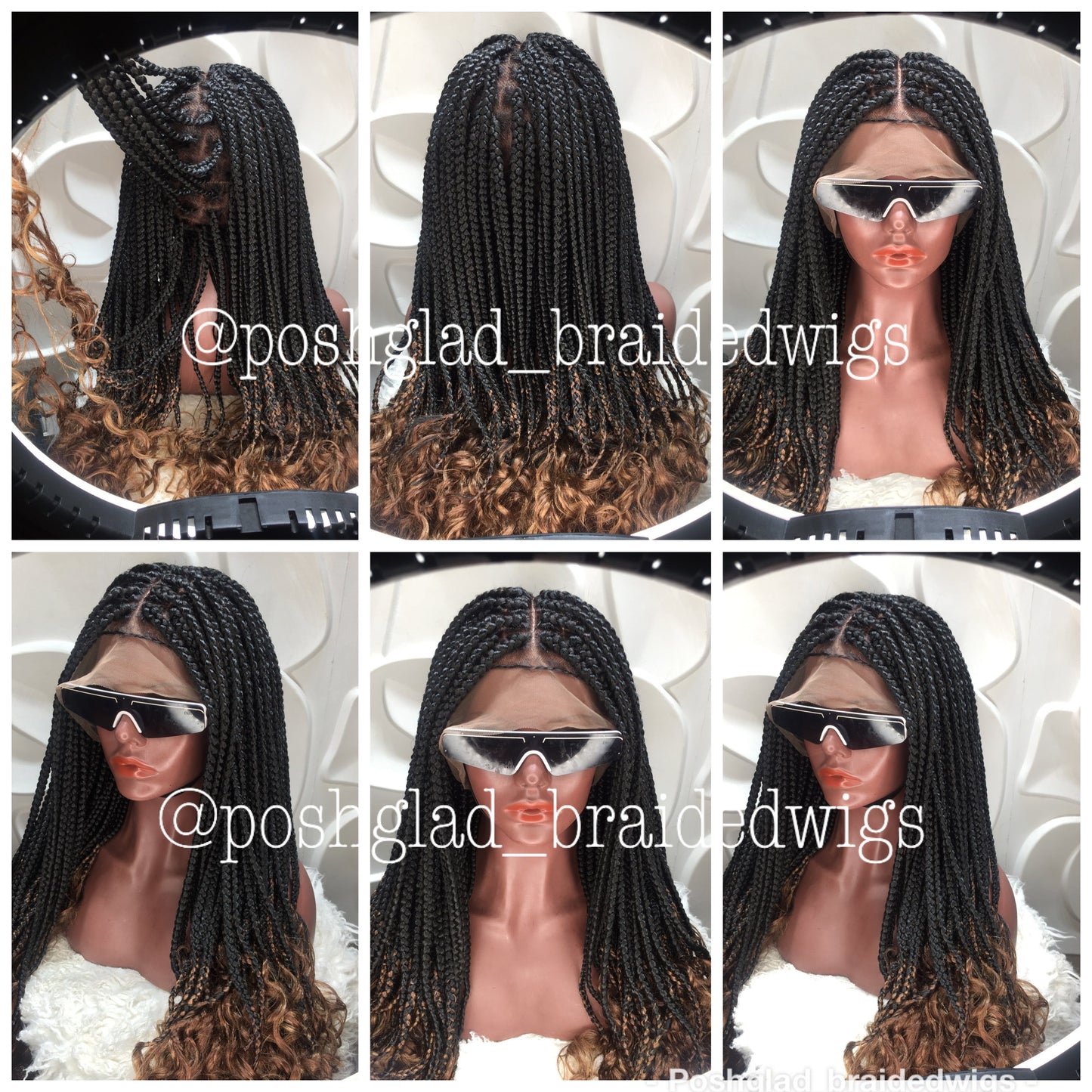 Goddess Box Braid Wig With Curly Tips - Lorensa