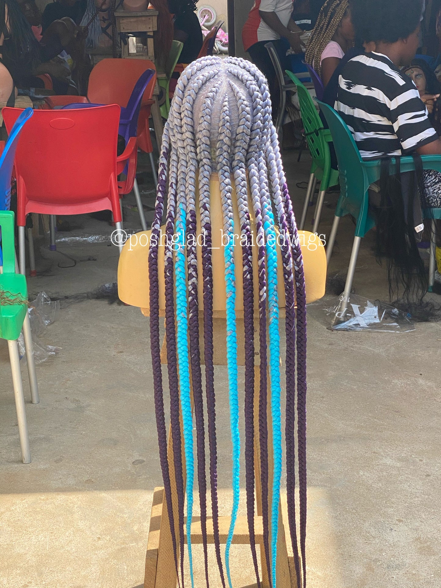 Pop Smoke Wig "Gray Color" Full Lace