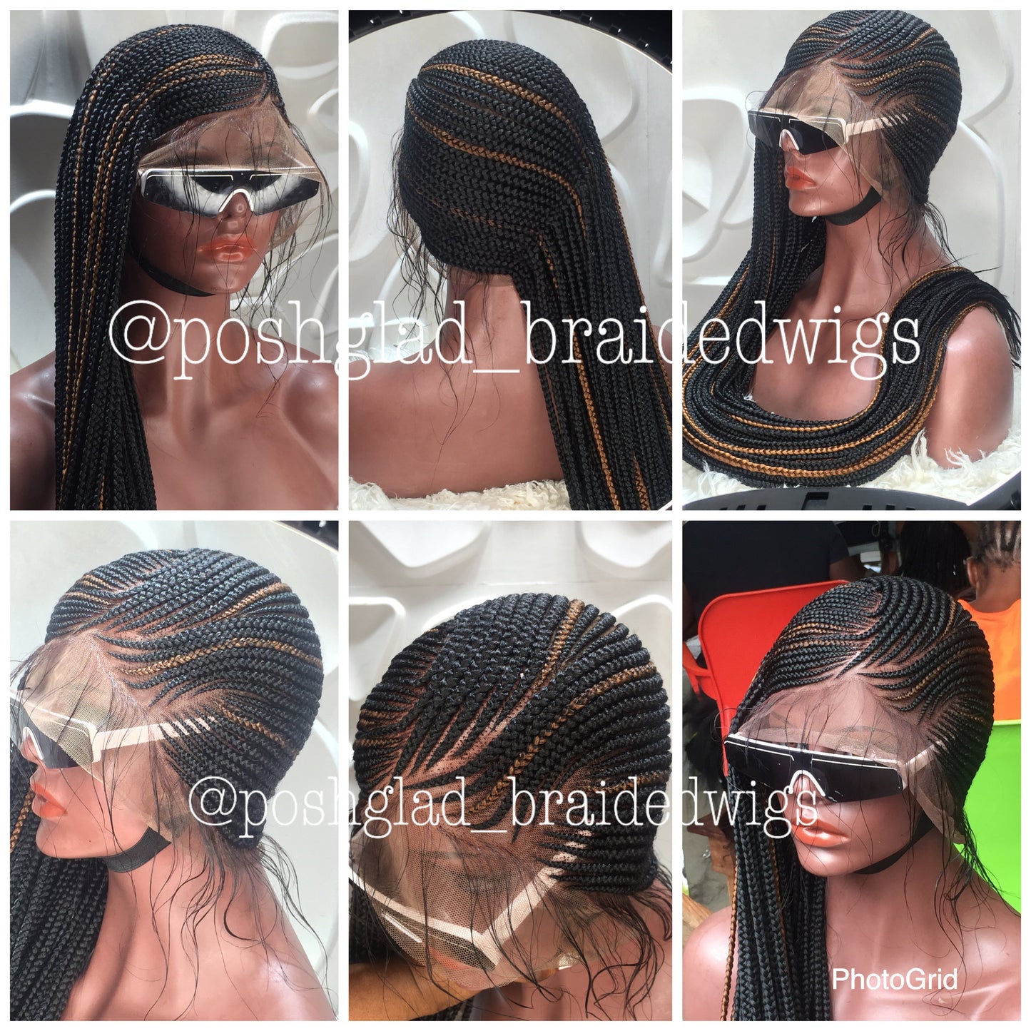 Cornrow Braid Wig - Full Lace - Abiona Lemonade