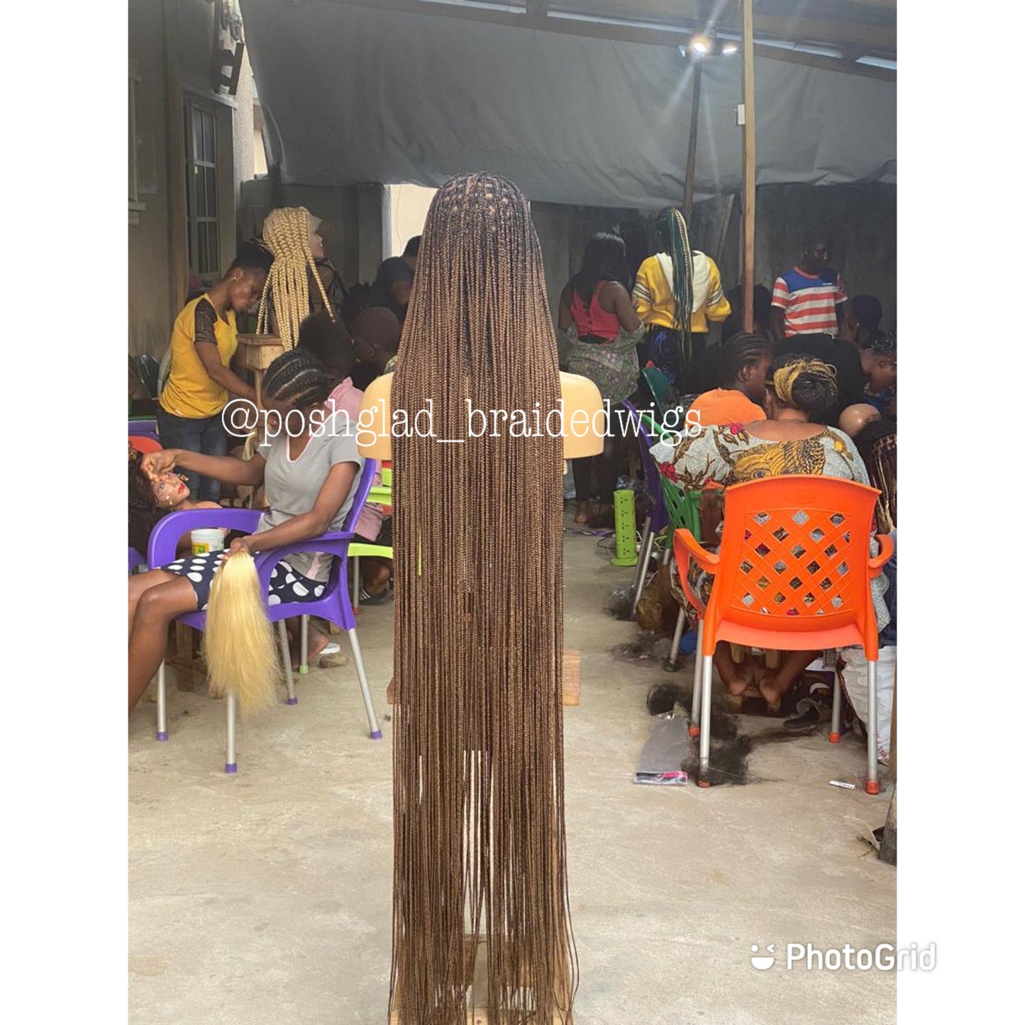 Beyoncé Honey Blonde Knotless Braid Wig "Premium Swiss Full Lace"