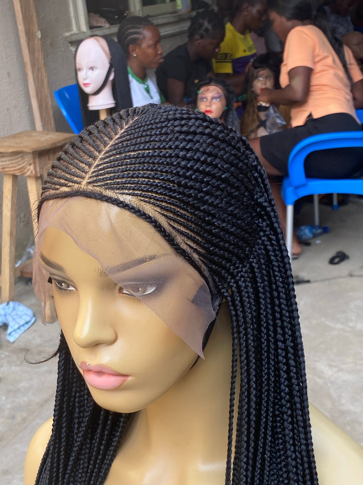 Cornrow Braid Wig - 13x6 Lace Frontal - Laraba