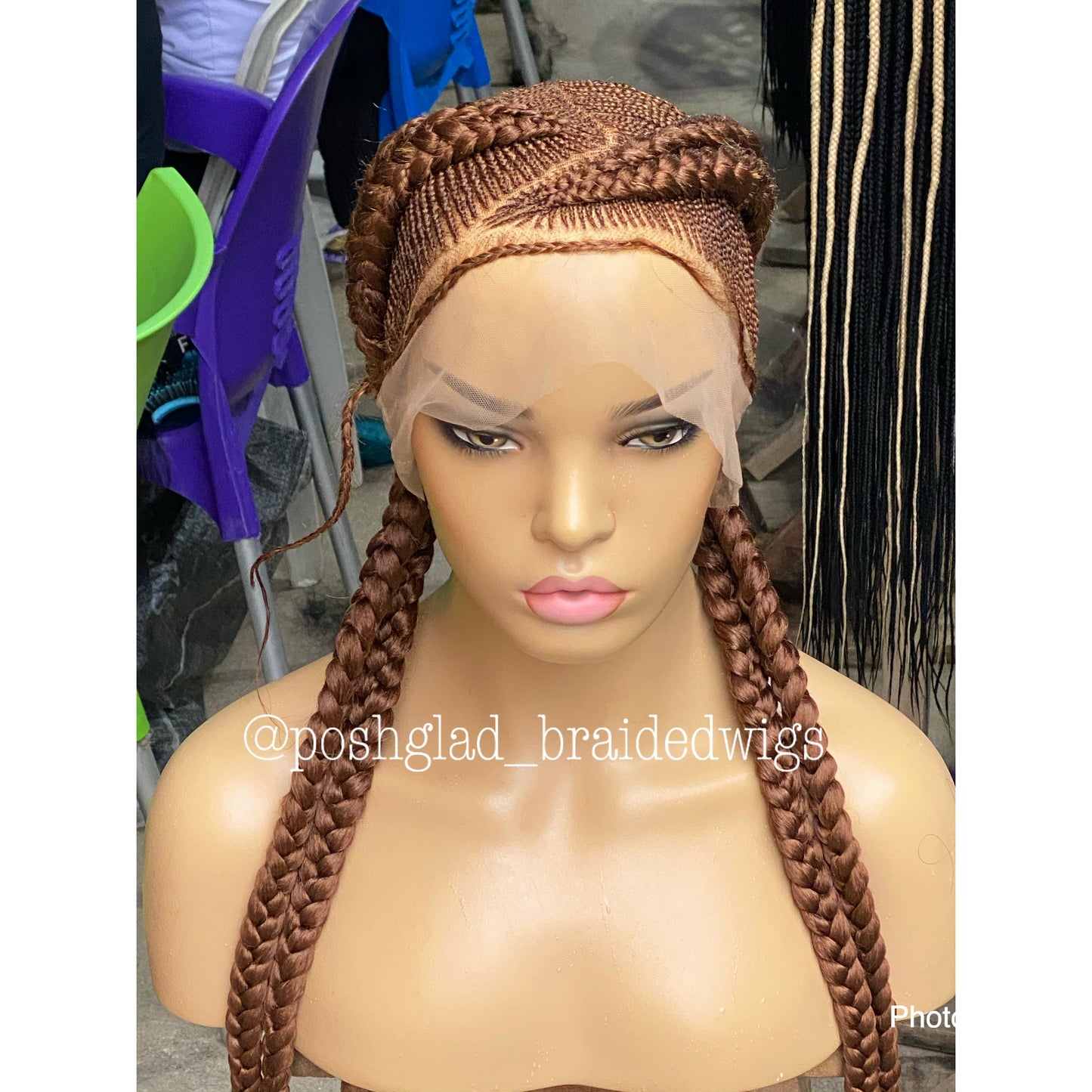 Cornrow Braid Wig - Color 30 Root - Imani