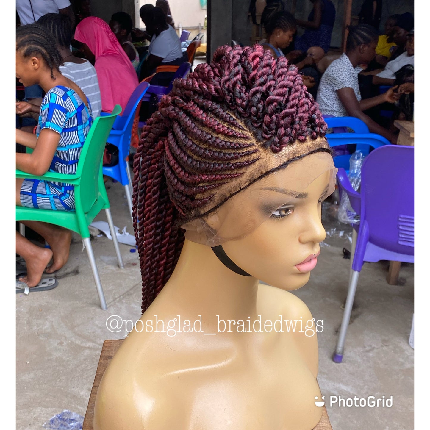 Cornrow Braid Wig - Full Lace - Tega
