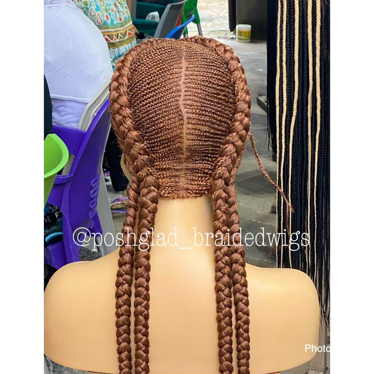 Cornrow Braid Wig - Color 30 Root - Imani