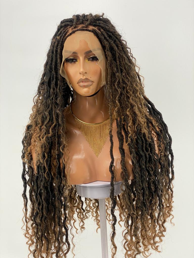Destressed Locs Wig "Swiss Full Lace" (Ready to ship)